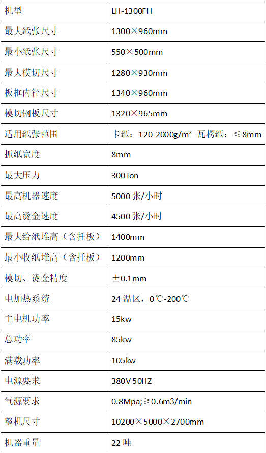 LH-1300FH全自動燙金模切機(jī)